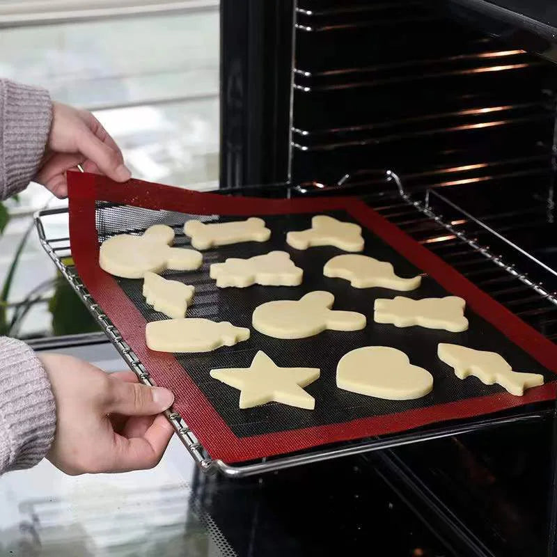 30x40cm silikone grillmåtbagebakke åndbar cookie brød Matovn Mikrobølgeovn Højtemperatur Bagning Køkkenværktøjer