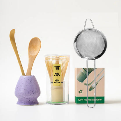 1/5PCS/set Japanese Matcha Set Safety Bamboo Buddha Tea Spoon Tea Set Indoor Tea Stirring Tools Accessories Kitchen Teaware Sets