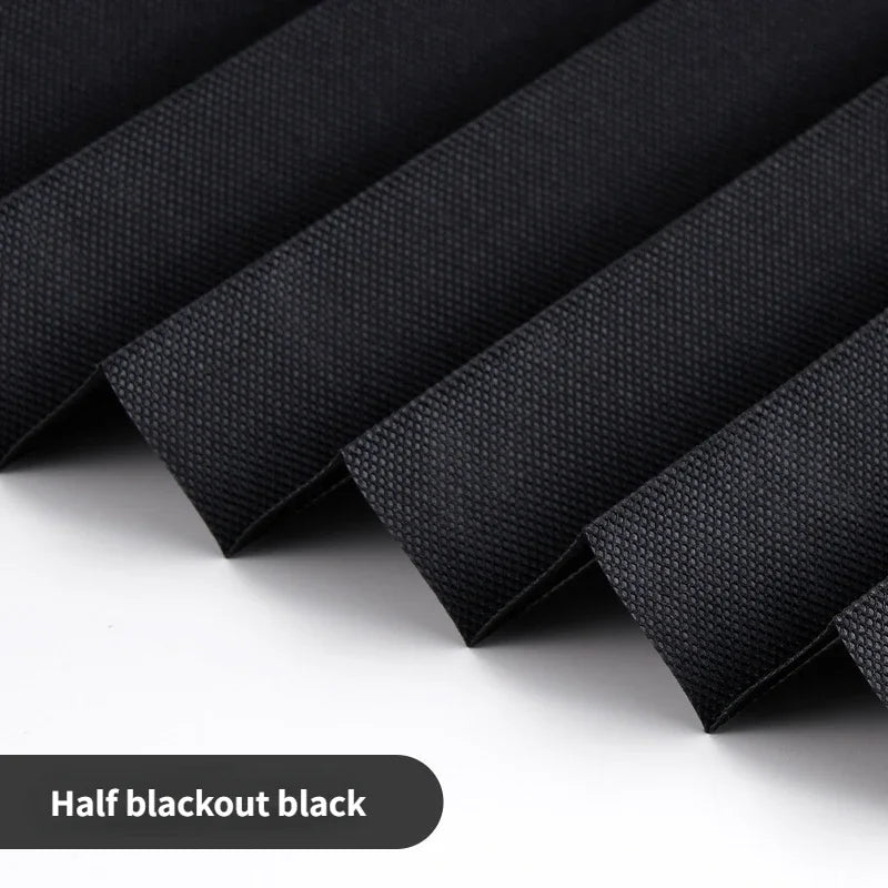 5 Size Self-adhesive Pleated Blinds Bathroom Balcony Shades Half Blackout Windows Curtains for Bedroom Living Room Balcony