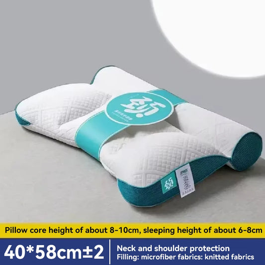 Cervikal pude PE -slange fyldt sovepude Japan Stil Ortopædisk Soft Pillow Neck Protection Pushion 1pc 40x58 cm sengetøj