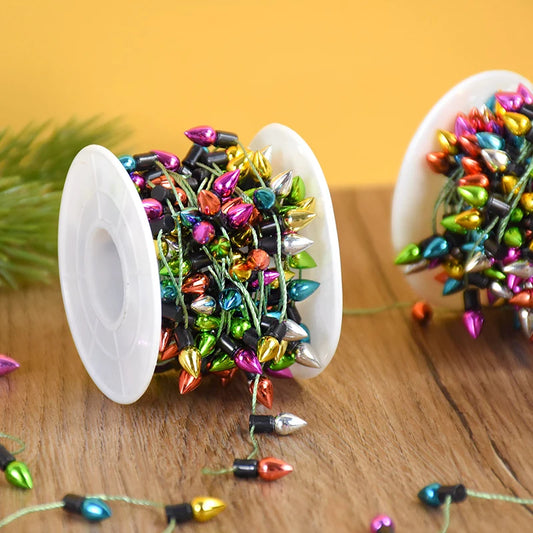 5 m/rotolo bulbi colorati corda ghirlanda decorazioni per la casa natalizia ornamenti di un albero navidad che regalo di nuovo anno da turistico non guidato