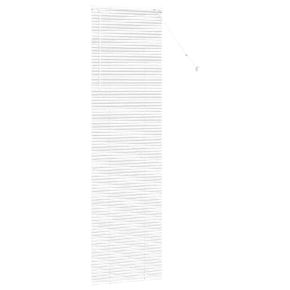 Persiane manuali in alluminio bianco con tende per la decorazione domestica Trattamento per finestre con filtraggio della luce regolabile