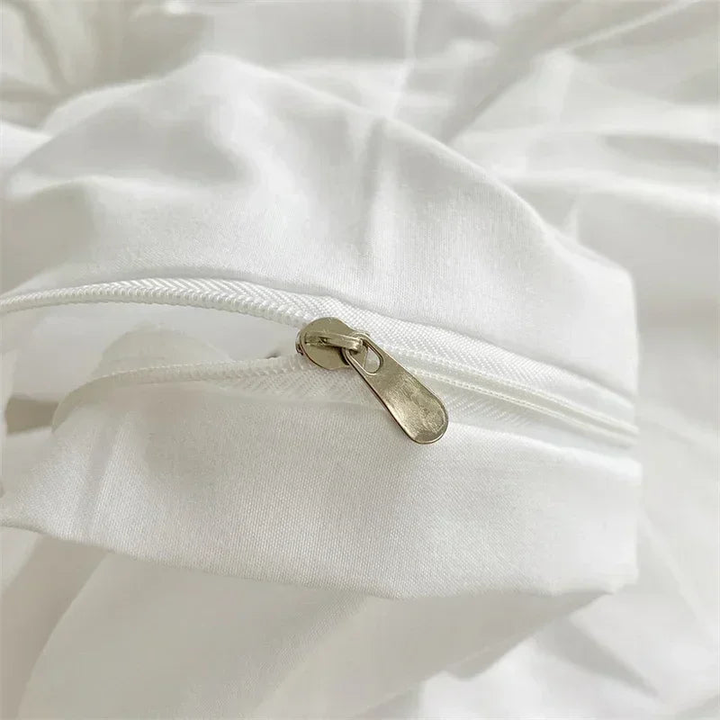 High Quality Three-dimensional Twist Flowers Bedding Set Queen Pinch Pleated Crafts Duvet Cover Set Double Blanket Cover Sets