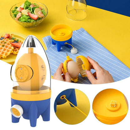 Rocket Manual Golden Egg Puller Scrambler Household Egg White Yolk Mixer Albumen Blender Without Breaking Eggs Kitchen Tools