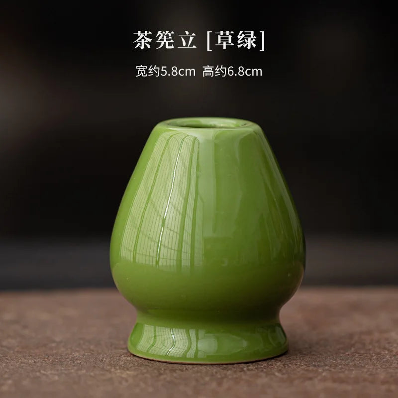 Japanese Cactus Matcha Set with Ceramic Bowl Bamboo Matcha Whisk Teaspoon Tea Sets Tea Lovers Gifts Tea-making Tools Accessories