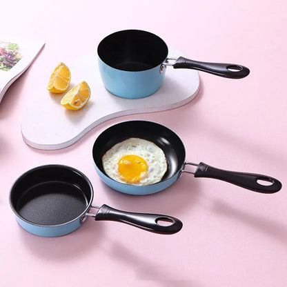 Mini Pan Omelet Maker Home Kitchen Fried Egg Cating Μη κολυμβητικό τηγάνι με μη ολισθητήρα υπαίθρια φορητά μαγειρικά σκεύη