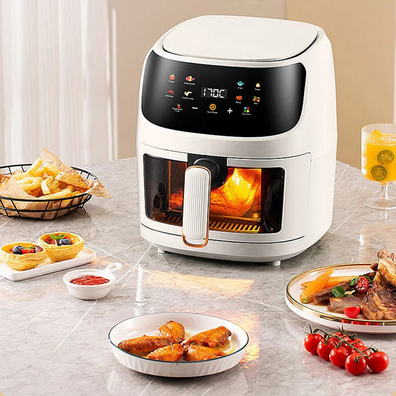 6L 5-Quart Smart Air Fryer Oven: Healthy, Versatile Cooking with Easy Clean-Up & Fast, Efficient Meals