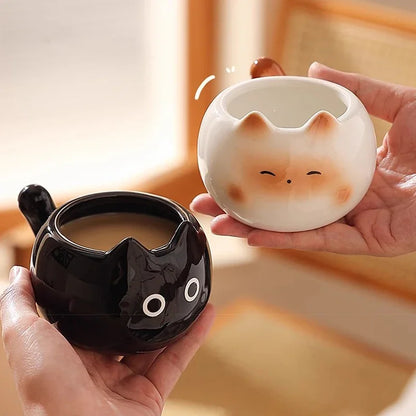 1Pc Siamese Cat Coffee Cup Cute Mug High-Looking for Coffee Shop Latte Latte Cup Office Living Room Home Bedroom Drinking Cup