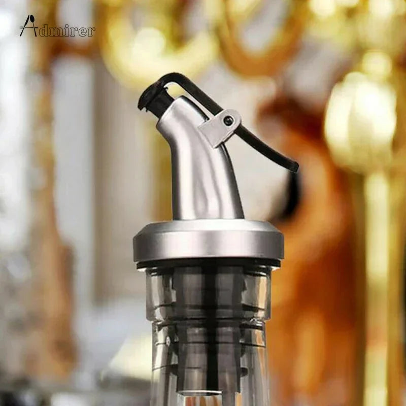 Olive Oil Sprayer Liquor Dispenser ABS Lock Wine Pourers Flip Top Drink Wine Stopper Leak-proof Nozzle Kitchen Bar Tableware ACC