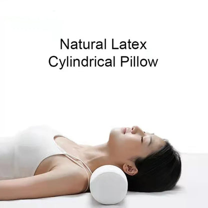 60/100cm Thai Natural Latex Relaxing Cylinder Side Sleepers Fine Cute Bedding Neck Pillows For Pregnant Leg Pillow Adults Kids