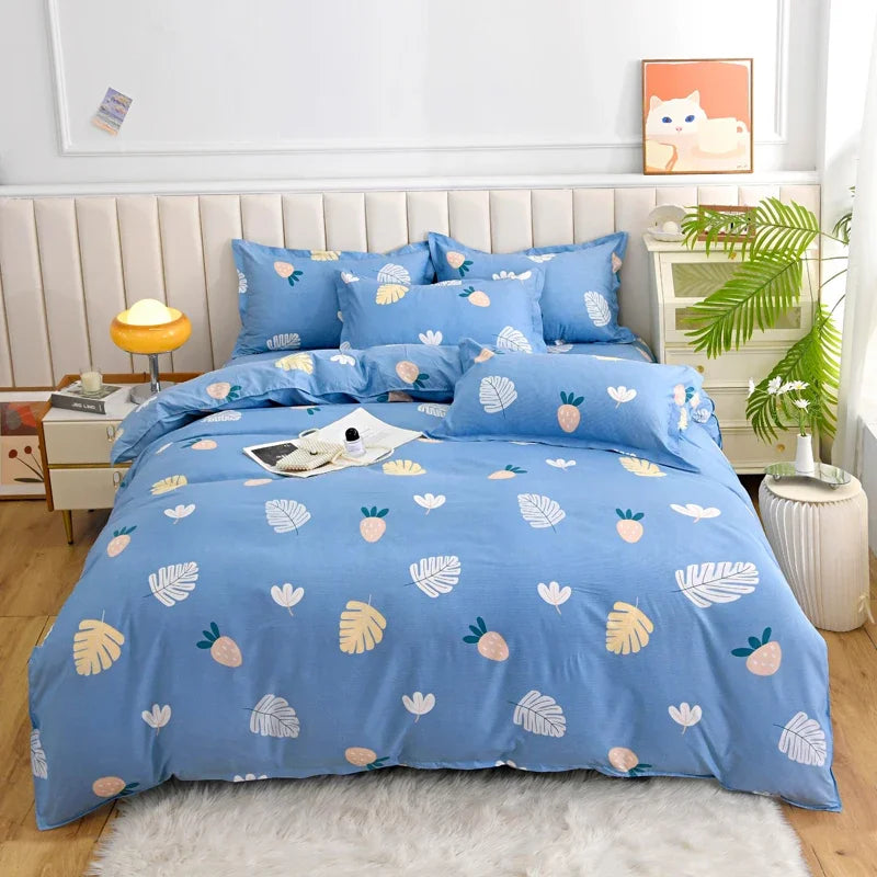 1pc Duvet cover Without Filler Aloe vera cotton synthetic fiber material,Soft Breathable And Comfortable Bedroom bedding