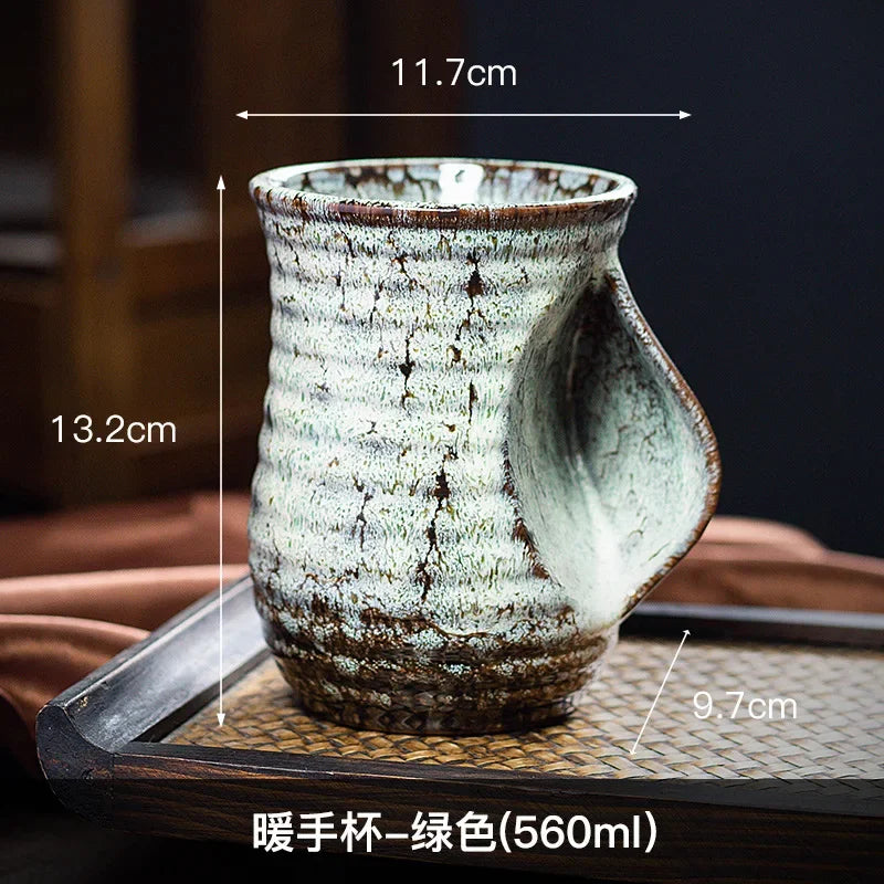 500ml Creative Ceramic Coffee Cup, Kiln Changed Pottery, Cute Tea Cups, Kung Fu Teacup, Wholesale