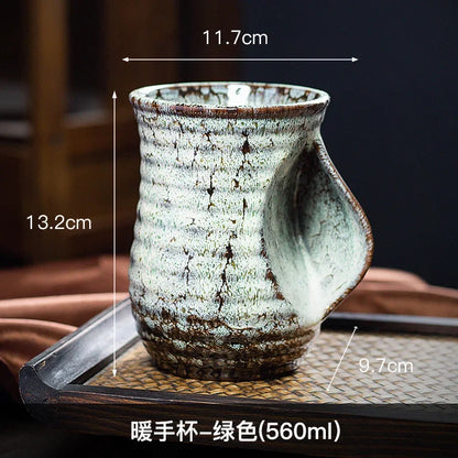 500ml Creative Ceramic Coffee Cup, Kiln Changed Pottery, Cute Tea Cups, Kung Fu Teacup, Wholesale