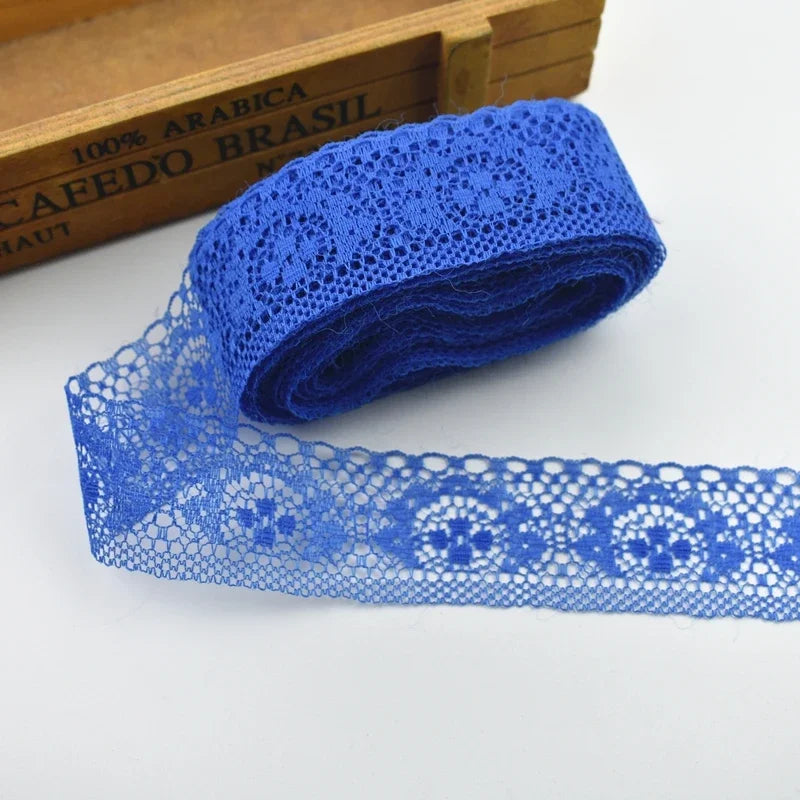 10 Yards/Lot High Quality Beautiful Lace Ribbon Tape 40MM Lace Trim DIY Embroidered For Sewing Decoration african lace fabric