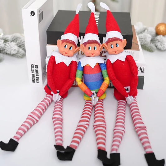 JUL ELF DOCK NY BOOKSHELF Fairy Doll Christmas Doll Accessories Desk Prydnader Hem Dekorationer Julgransdekoration