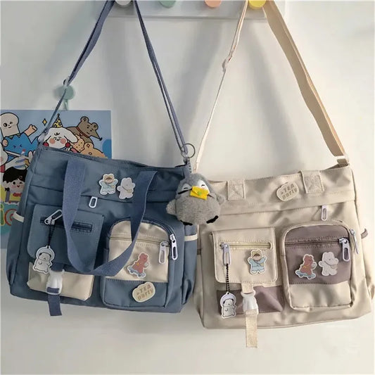 Vízálló vászon nők kézitáskák válltáska nylon női messenger táska Oxford Crossbody táskák Tote könyvtáskák lányok táskák