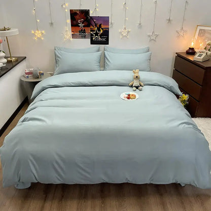 Bonenjoy 1 pc housse de couette  Dark Gray Color Duvet Cover Double Size funda nordica cama 150 Queen/King Size Bed Cover