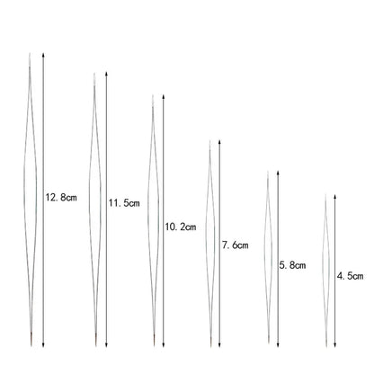 5/6 / 8pcs Percules d'aiguilles à aiguilles à aiguille courbe ouverte pour perles bracelet bijoux de bricolage outils de fabrication à la main