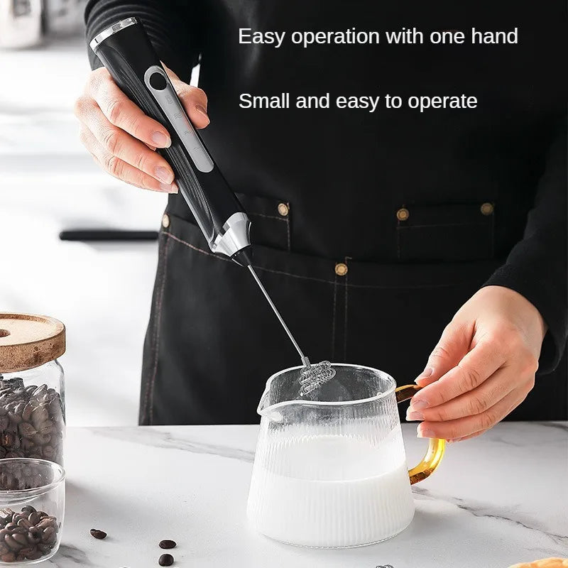 USB-oppladbare 2-i-1 elektriske egg beater-blendere for kjøkkenartikler Mini Blender Mixer Coffee og Whisky Rirrers Gadgets