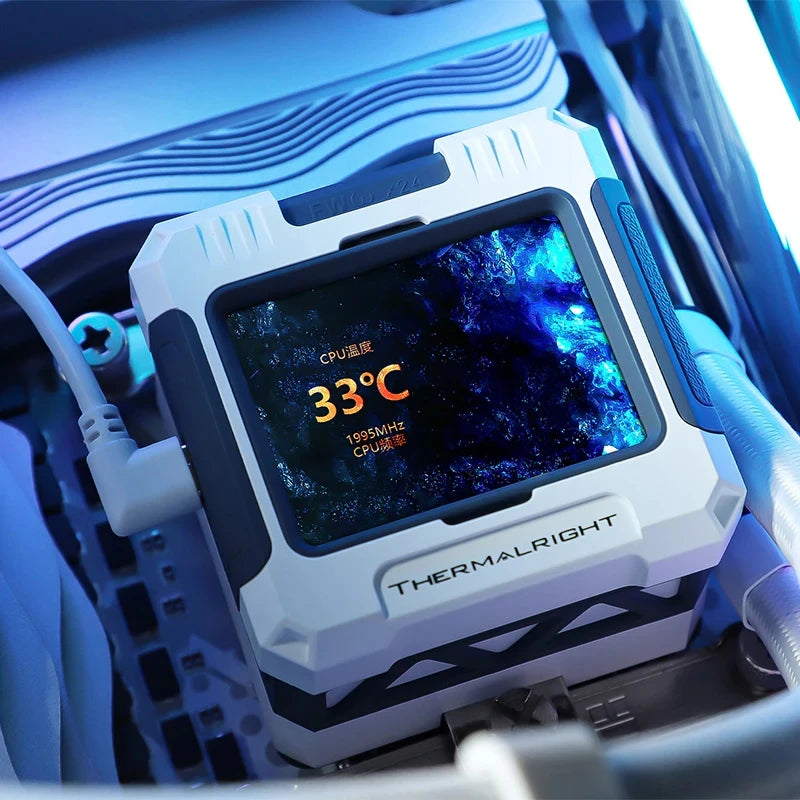 Thermalright Frozen Warframe 360 ​​x Няма Вентилаторна версия Всички -in -ing Вода -Целен радиатор 2.4 -INCH LCD дисплей Персонализиран екран