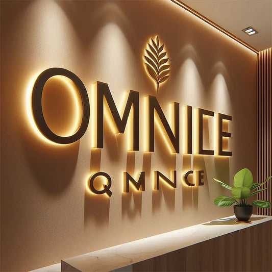 Backlit Channel Letter Luminous Sign Shop Light up Led Signs Exterior Custom Led Logo Signs for Business