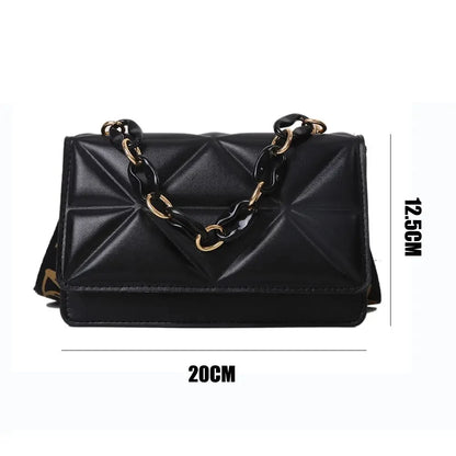 Fashion Women Shoulder Bag Handle Handbags PU Leather Women Flap Bag Female Large Capacity Vintage Casual Crossbody Bag