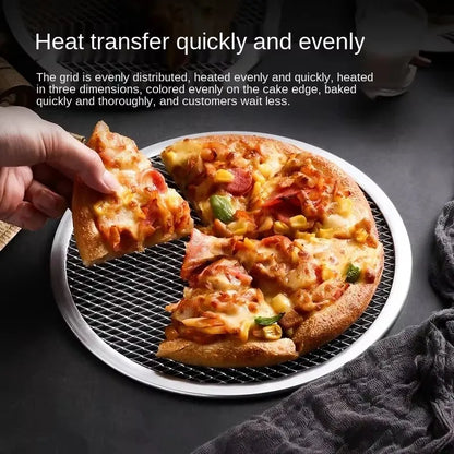 Non stick Pizza Screen Pan Baking Tray New Aluminum Metal Net Bakeware Kitchen Tools Pizza pan peel pizza stone cocina