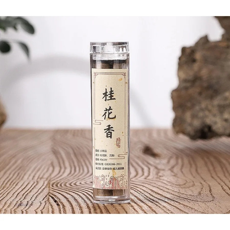 42 pieces of floral fragrance non stick powder white sage incense tablets with pure fragrance, suitable for home yoga meditation