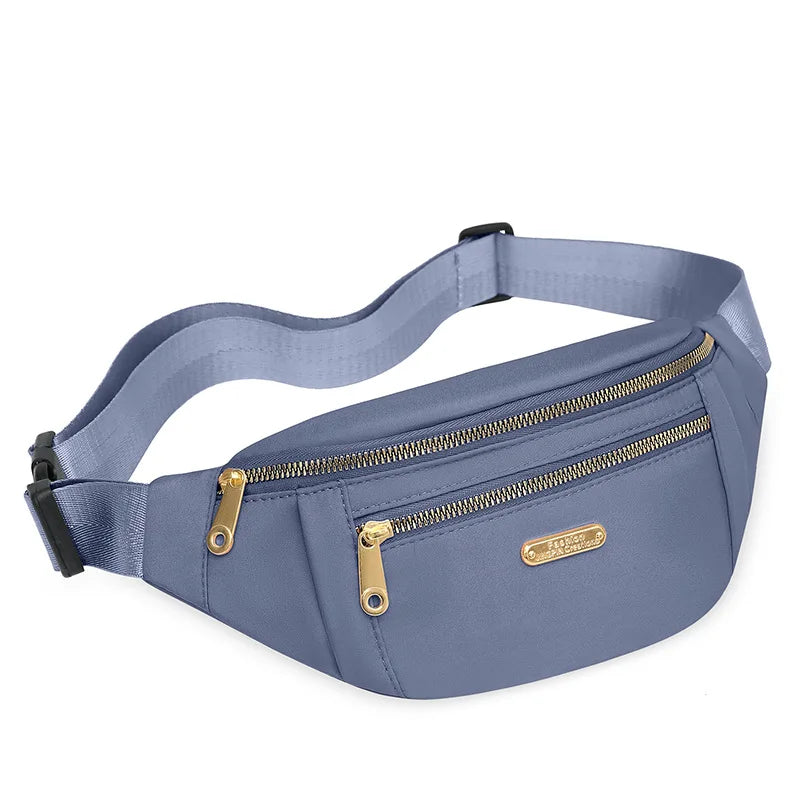 Waterproof Oxford Single Shoulder Crossbody Bag, Fanny Pack ,Bumbag Chest Bags for Women Daily Use Travel Outdoor Sports Running