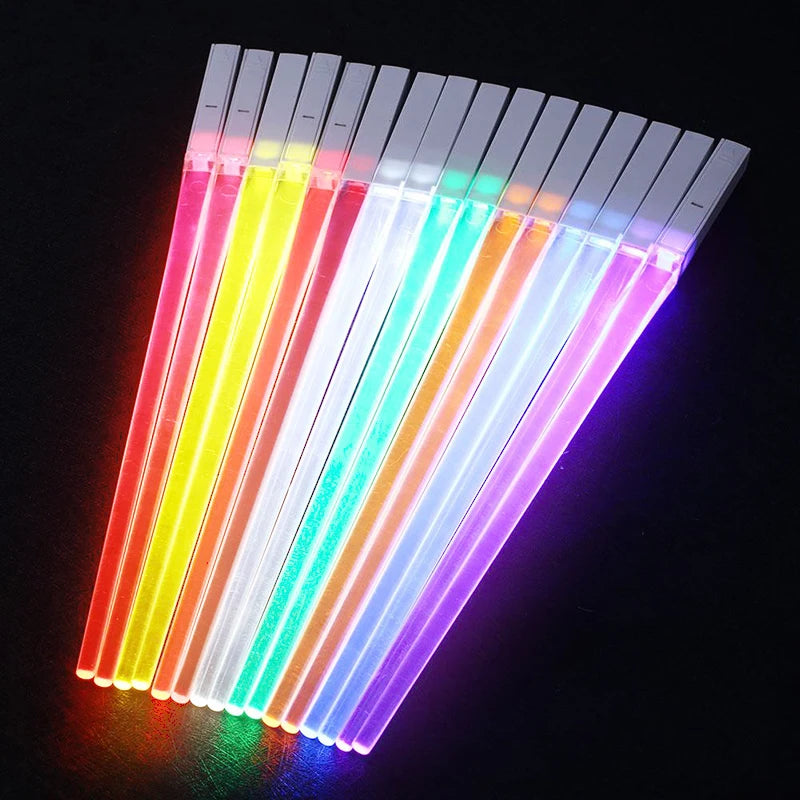 1Pair LED Luminous Chopsticks Light Up Dining Party servies Multicolor Kitchen Accessoires Led Stick Kitchengerei Idee Product