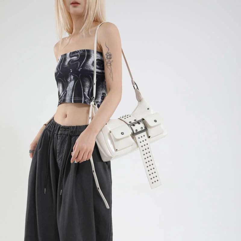 Fashionable  and Versatile Casual Women's Solid Color PU Trendy Shoulder Bag Crossbody Bag Luxury Designer Bags  Bags for Woman