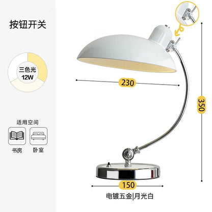 Danish Bauhaus Student Eye-protecting Reading Bedroom and Study Nordic Simple and Light Luxury Internet-famous Ins Bedside Lamp