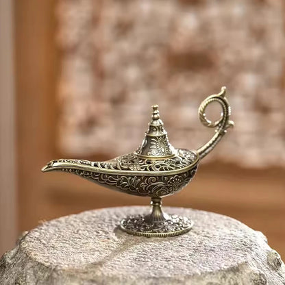 Antique Style Lamp Metal Incense Burner Scented Unscented Candle Holder Home Decor Gift Arabic Incense Burner