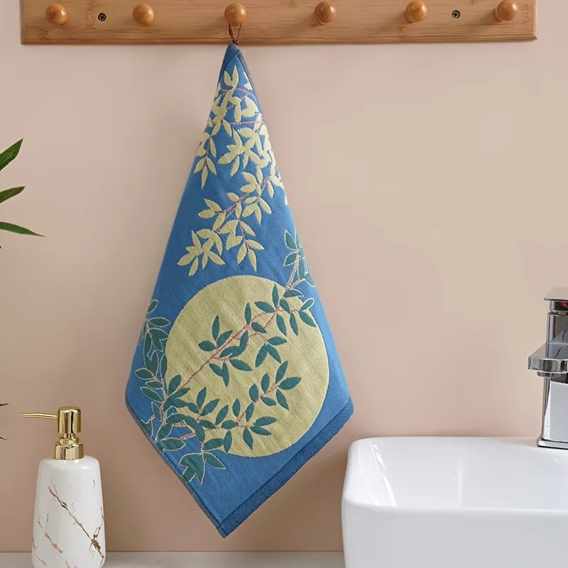 34x40cm Large Hand Towel Kitchen Towel 4Layer Cotton Gauze Pure Cotton Dish Cloth Quick Dry Decorative Tea Towel Home Restaurant