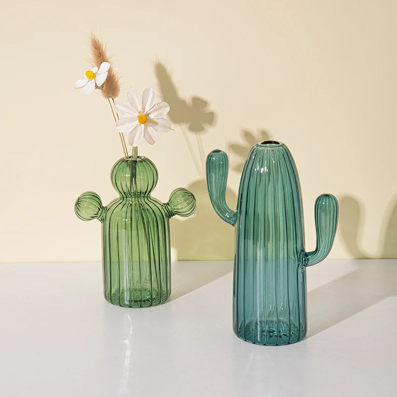 Kreative neue Kaktusglas -Formvase für pflanzenkreative Vase Home Desktop Dekor transparente Hydrokroponik -Pflanzen Vase Crafts