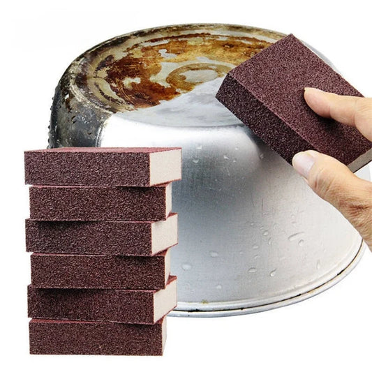 Magic Sponge gum afwijzen Emery Reinigingsborstel Siliciumcarbide Desaling Reinigingsborstel Fornuis Top Pot Keukengereedschap