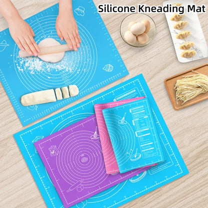 Silicone Baking Mat Pizza Dough Maker Pastry Kitchen Gadgets Cooking Tools Utensils Bakeware Kneading Accessories Lot /45*60cm