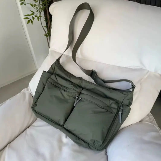Spring and summer canvas bags for women new women's bags one-shoulder crossbody bags light luxury niche tote bags