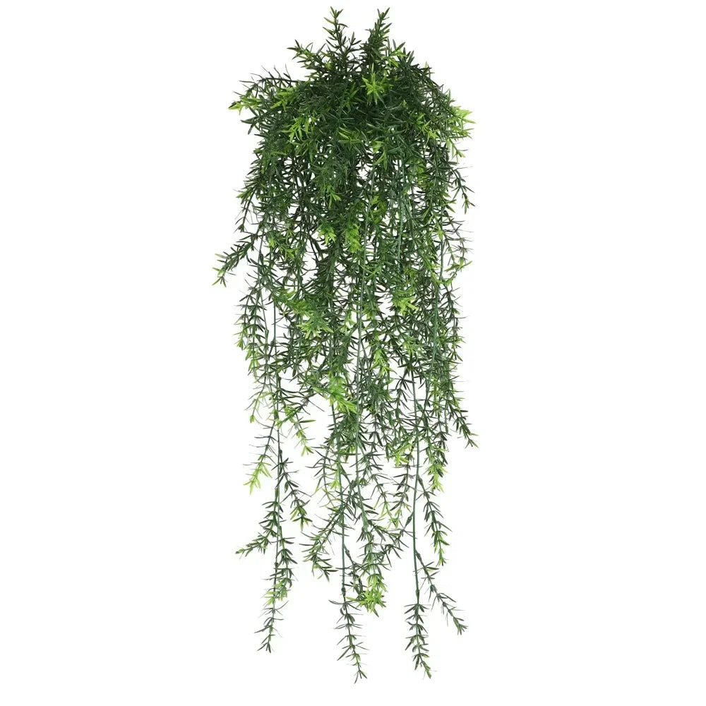 80cm Persian fern Leaves Vines Home Room Decor Hanging Artificial Plant Plastic Leaf Grass Wedding Party Wall Balcony Decoration