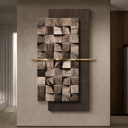 Modern Luxury Entrance Decoration Sandstone Painting lamp For Corridor Living Room Hotel Hallway Indoor Home Mural Light