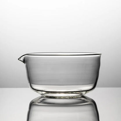New Textured Matcha Bowl Glass Reusable Japanese Tea Set with Pouring Spout Matcha Making Kit Tea Lovers