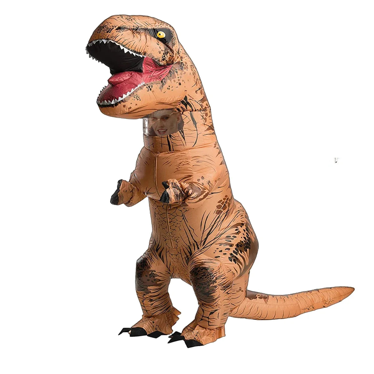 Adulte Funny Full Body Dress-up Cosplay T-Rex Dinosaur Costume gonflable pour femmes Men Halloween Party Dino Performance Costumes