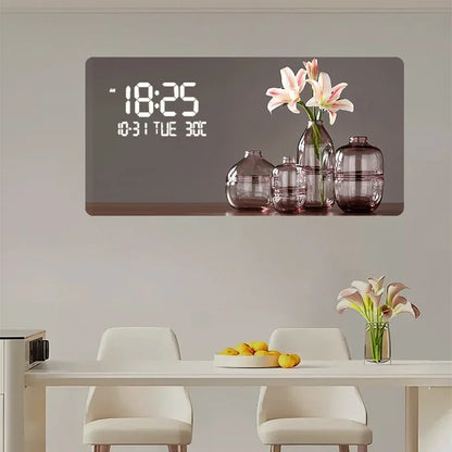 Large Size Abstract Geometric  Artwork Digital Disply Wall Clock, Luxurious Quartz Clock Home Decor,living Room,bed Room Décor