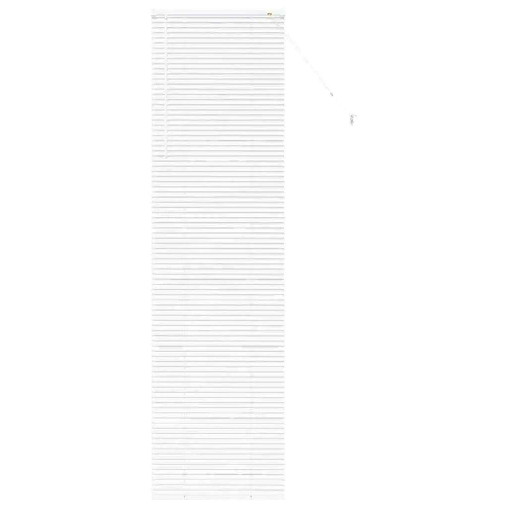Persiane manuali in alluminio bianco con tende per la decorazione domestica Trattamento per finestre con filtraggio della luce regolabile