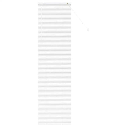 Persiane manuali in alluminio bianco con tende per la decorazione domestica Trattamento per finestre con filtraggio della luce regolabile
