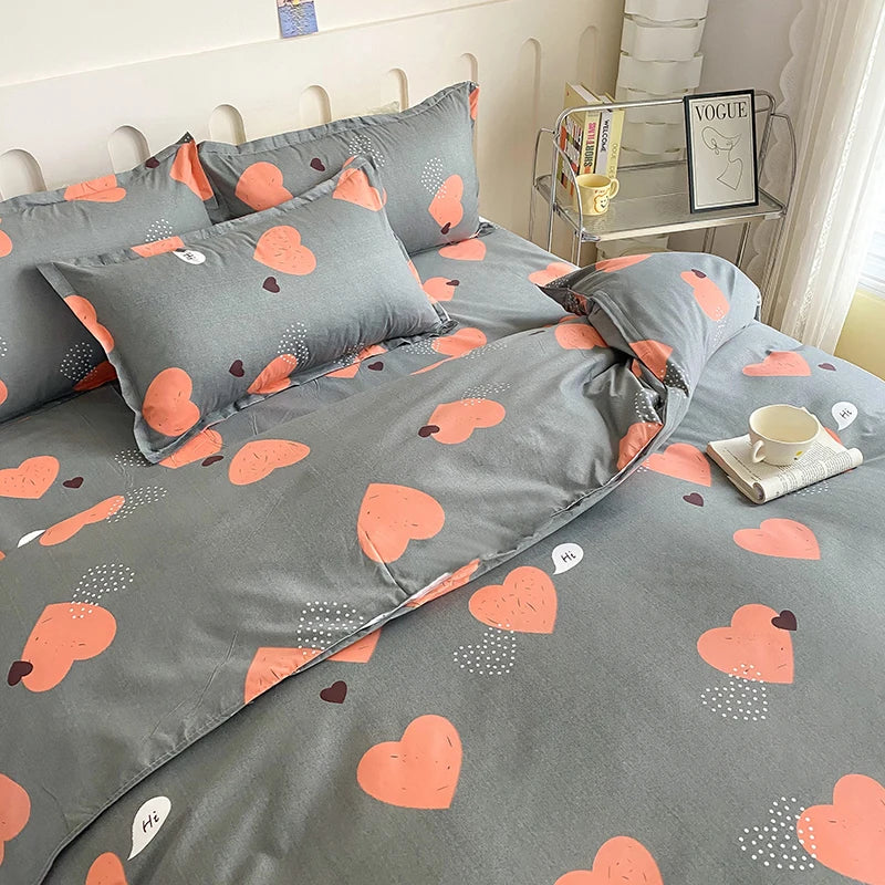 1pc Duvet cover Without Filler Aloe vera cotton synthetic fiber material,Soft Breathable And Comfortable Bedroom bedding