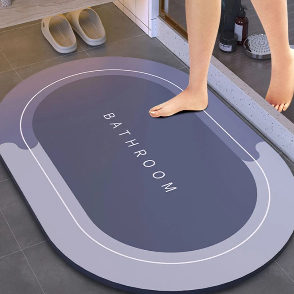 Alfombra de baño de ducha súper absorbente baño alfombra antidesliz alfombra entrada de cocina simple puerta de baño suave bañera de baño decoración del hogar