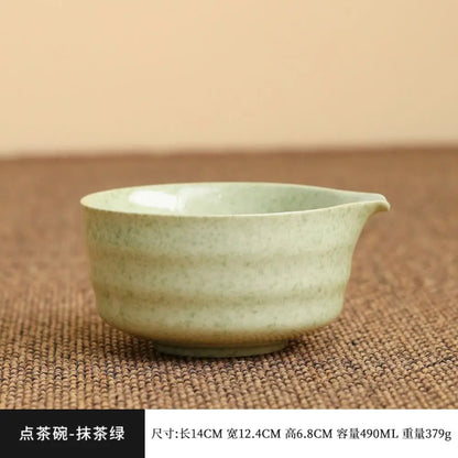 Japanese Matcha Sets Ceramic Matcha Gift Box Bowl Bamboo Whisk Grinder Brushes Tea Tools for Tea Lovers Teaware Accessories New