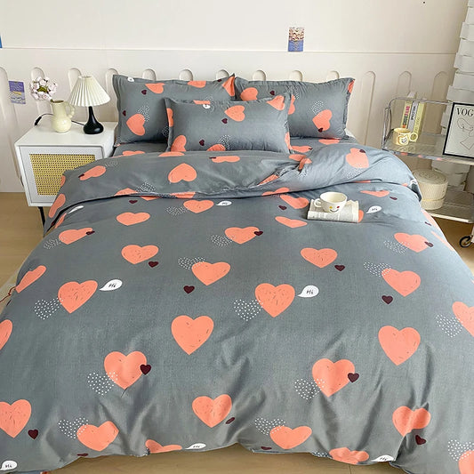 1pc Duvet cover Without Filler Aloe vera cotton synthetic fiber material,Soft Breathable And Comfortable Bedroom bedding