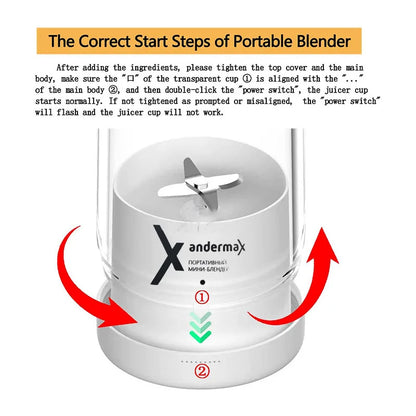 Mini Portable Blender Electric Juicer Fruit Mixers Fruit Extractors Smoothies Mixer Multifunktionel juice Maker Machine Blender